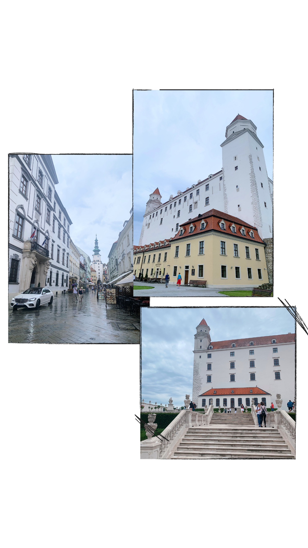 Shown on the Right: Bratislava Castle.